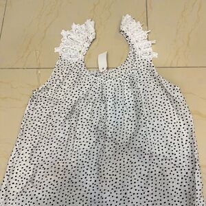 Priscilla‎ Polka Dot sleeveless top Plus Size 3X summertime